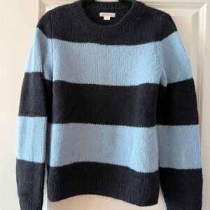 Sienna Sweater Striped Black and Blue Sweater